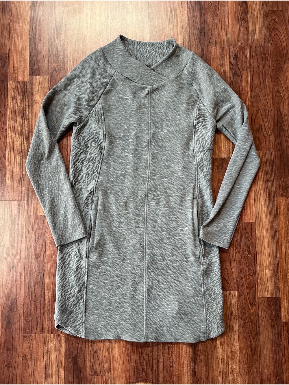 PrAna Sindri Heather Gray Long Sleeve Dress